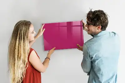 Magnetic dry erase board intense pink