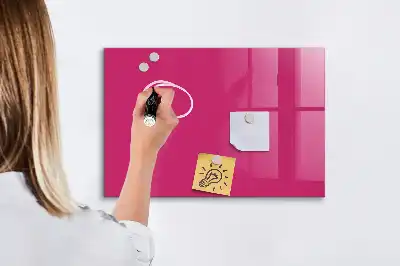 Magnetic dry erase board intense pink
