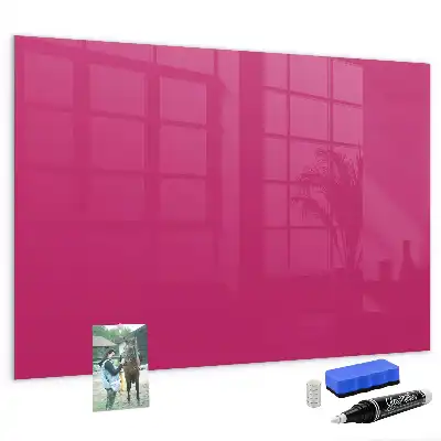 Magnetic dry erase board intense pink