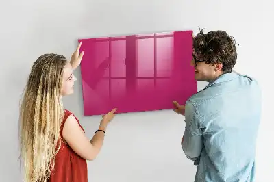 Magnetic dry erase board intense pink