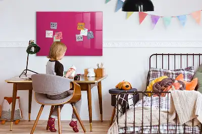 Magnetic dry erase board intense pink