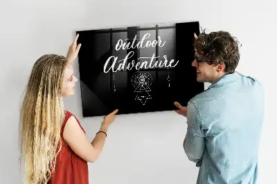 Magnetic dry erase board for outdoor adventure