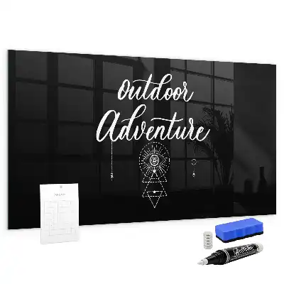 Magnetic dry erase board for outdoor adventure