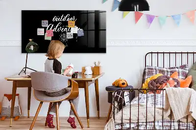 Magnetic dry erase board for outdoor adventure
