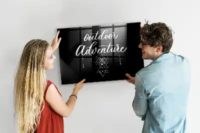 Magnetic dry erase board for outdoor adventure
