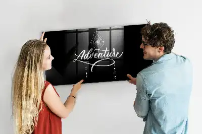 Magnetic dry erase board adventure design