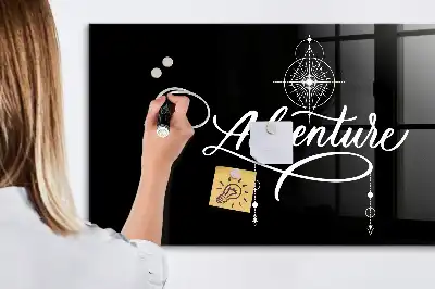 Magnetic dry erase board adventure design