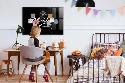Magnetic dry erase board adventure design