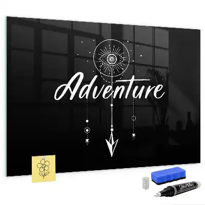 Magnetic dry erase board adventure design