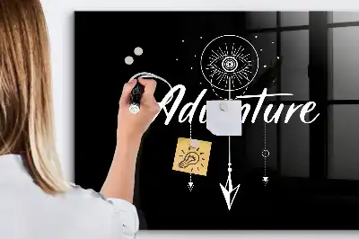 Magnetic dry erase board adventure design
