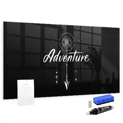 Magnetic dry erase board adventure design