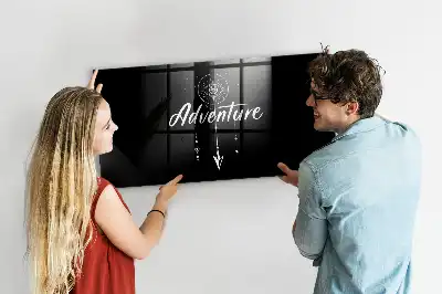 Magnetic dry erase board adventure design
