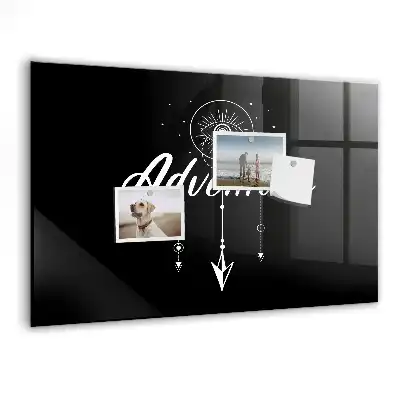 Magnetic dry erase board adventure design