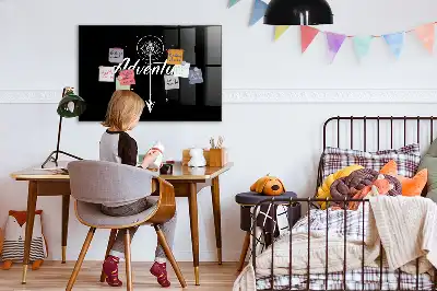 Magnetic dry erase board adventure design
