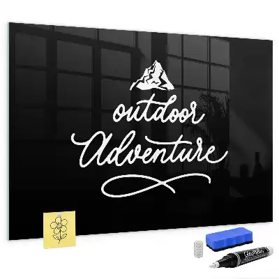 Magnetic dry erase board for outdoor adventure