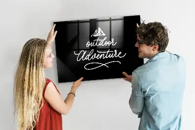 Magnetic dry erase board for outdoor adventure