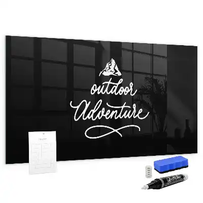 Magnetic dry erase board for outdoor adventure