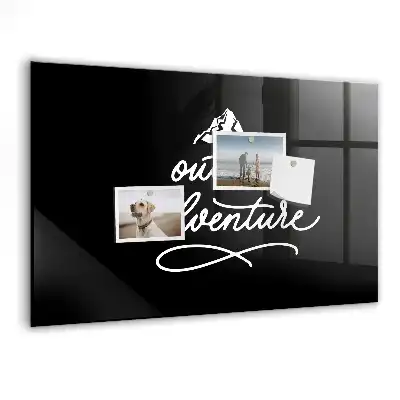 Magnetic dry erase board for outdoor adventure