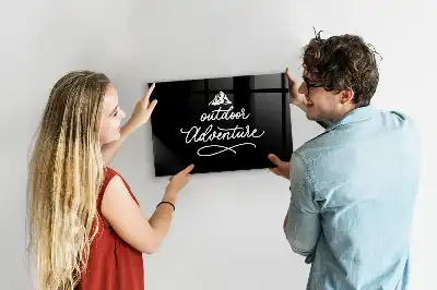 Magnetic dry erase board for outdoor adventure