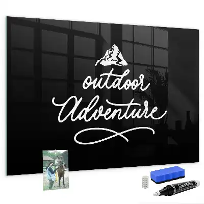 Magnetic dry erase board for outdoor adventure