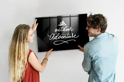Magnetic dry erase board for outdoor adventure