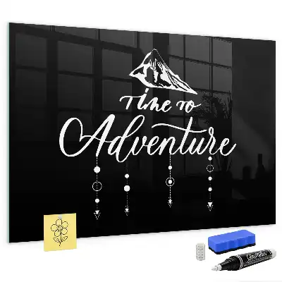 Magnetic dry erase board adventure design