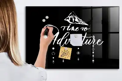 Magnetic dry erase board adventure design