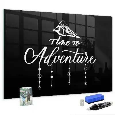 Magnetic dry erase board adventure design