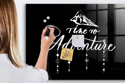 Magnetic dry erase board adventure design