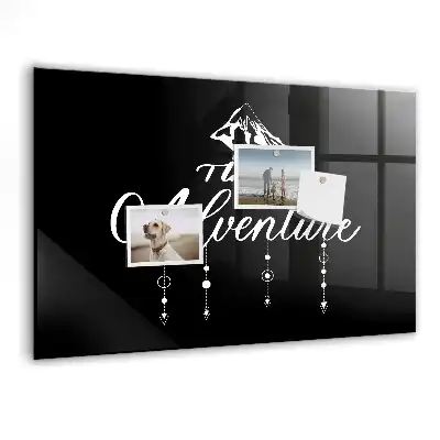 Magnetic dry erase board adventure design