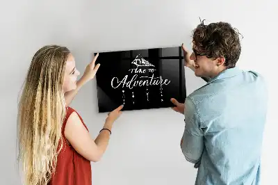 Magnetic dry erase board adventure design