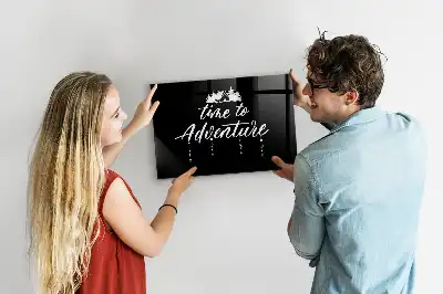Magnetic dry erase board Time for adventure design