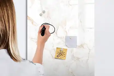 Magnetic writing board elegant marble design