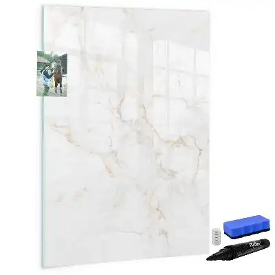 Magnetic writing board elegant marble design
