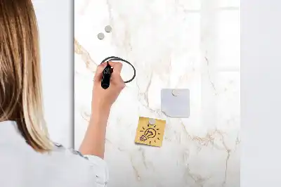 Magnetic writing board elegant marble design