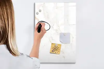 Magnetic writing board elegant marble design