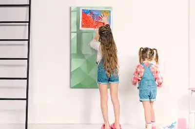Magnetic writing board triangle abstraction design