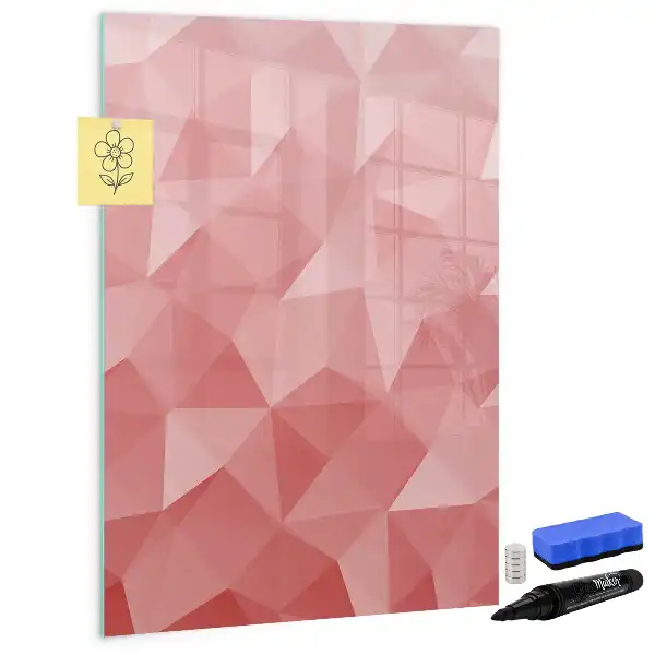 Magnetic erase board triangle abstraction design