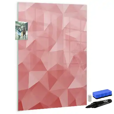 Magnetic erase board triangle abstraction design