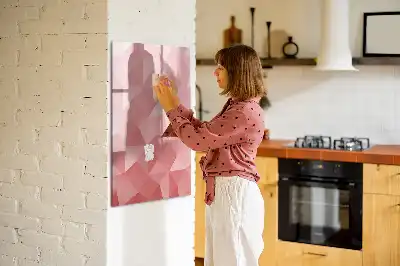 Magnetic erase board triangle abstraction design