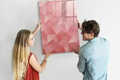 Magnetic erase board triangle abstraction design