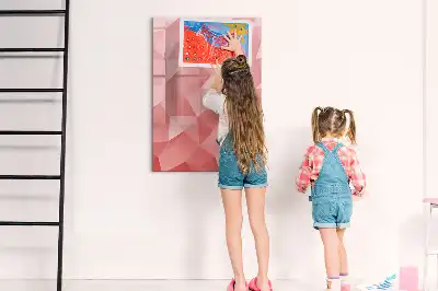 Magnetic erase board triangle abstraction design