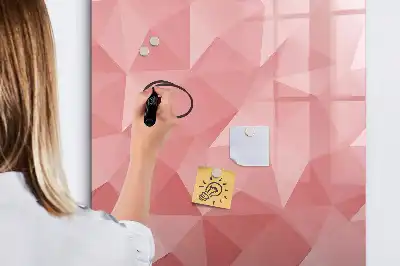 Magnetic erase board triangle abstraction design