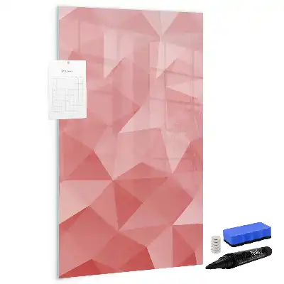 Magnetic erase board triangle abstraction design