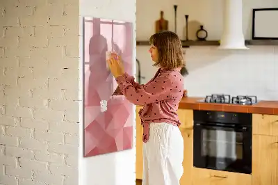 Magnetic erase board triangle abstraction design