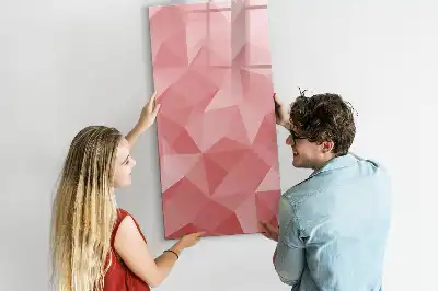 Magnetic erase board triangle abstraction design