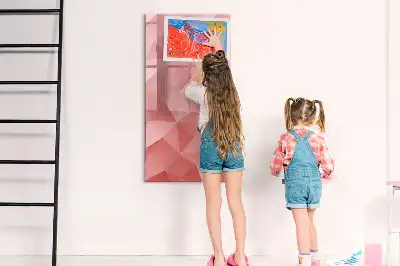 Magnetic erase board triangle abstraction design