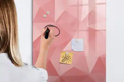 Magnetic erase board triangle abstraction design