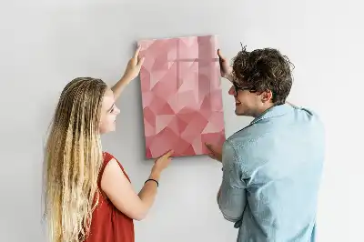 Magnetic erase board triangle abstraction design
