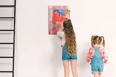Magnetic erase board triangle abstraction design